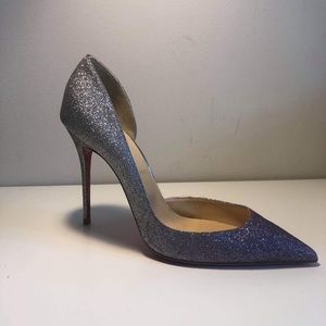 Metallic Iriza 100 Degrade Glittered Leather Pumps